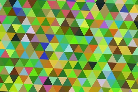 Colorful geometric triangles pattern with vibrant shades Stock Illustration