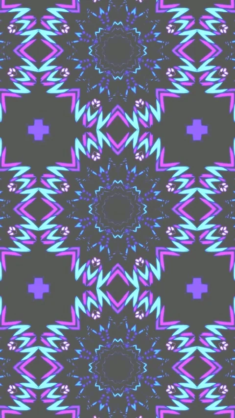 Colorful geometric tunnel pattern creates mesmerizing visual experience sui.. Stock Footage 321572116