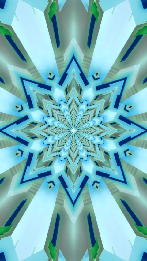 Colorful geometric tunnel video loop in dynamic motion for immersive visual.. Video stock 320356069