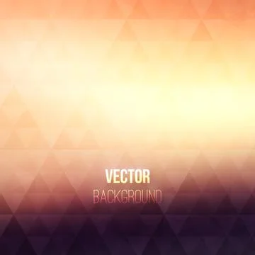 Colorful geometric vector background with triangles Stock Illustration