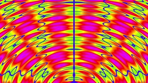 Colorful Geometric Wave Pattern Abstract Motion Background Loop 2 Stock Footage 77833632