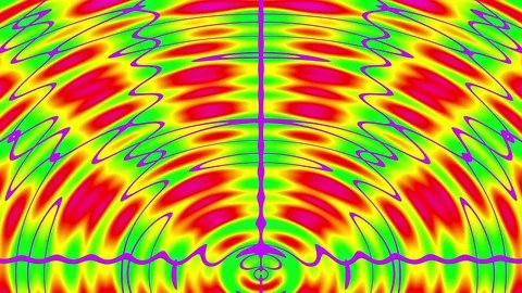 Colorful Geometric Wave Pattern Abstract Motion Background Loop 7 Stock Footage 77834714