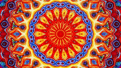 Colorful Geometric Wave Pattern Abstract Motion Background 動画素材 110717428