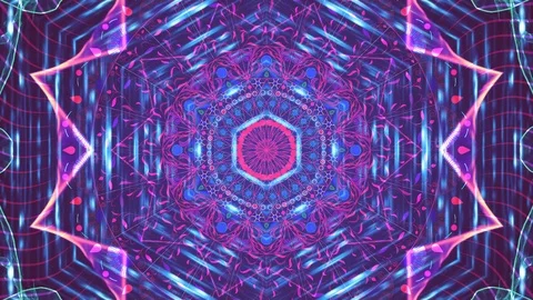 Colorful Geometric Wave Pattern Abstract Motion Background 動画素材 110717429