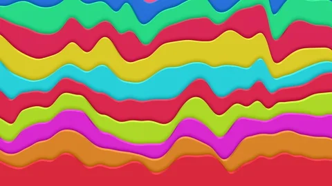 Colorful geometric waves. Seamless loop Stock Footage 90215482