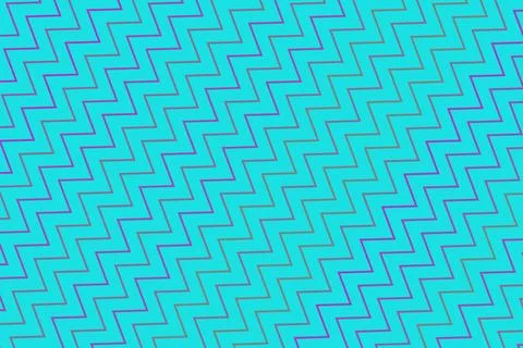 Colorful geometric zigzag pattern on blue background イラスト素材