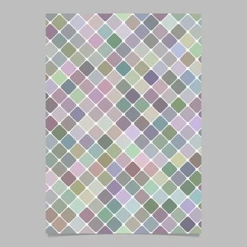 Colorful geometrical diagonal square pattern flyer template background Иллюстрация