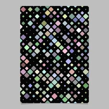 Colorful geometrical pattern flyer design - vector document background Stock Illustration