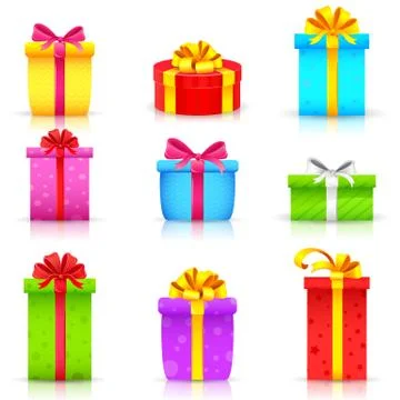 Colorful Gift Box Stock Illustration