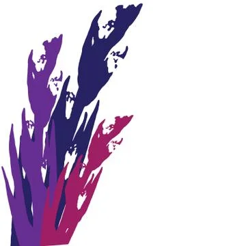 Colorful gladiolus. Vector pattern Stock Illustration
