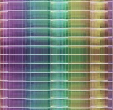 Colorful glass facade Stock Illustration