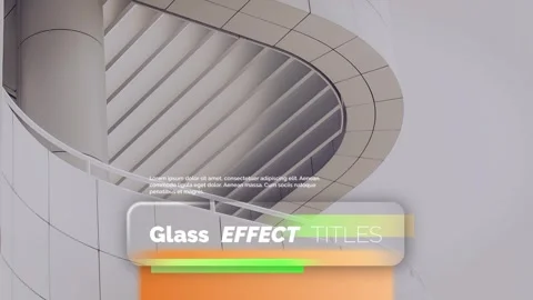 Colorful Glass Titles Стоковые After Effects