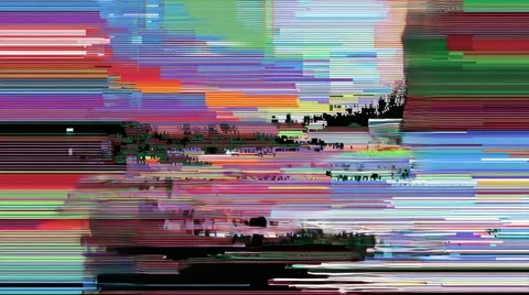 Colorful glitch effect of a broken LSD screen, vibrant distorted visuals Stock Footage 314826320