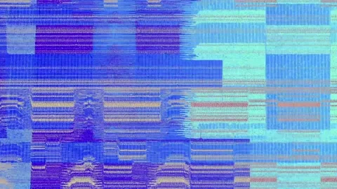 Colorful Glitch Screen Stock Footage 236086805