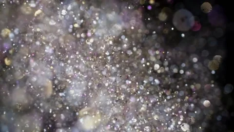 Colorful glitter flying being exploded Video stock 164231880