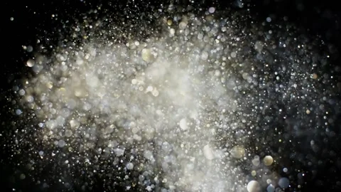Colorful glitter flying being exploded Stock Footage 164231892