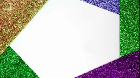 Colorful glitter frame changes color Stock-Footage 103100086