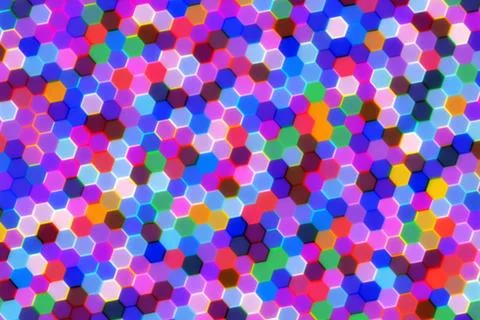 Colorful glitter particles in random pattern background Ilustración de archivo