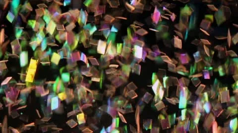 Colorful Glitter in Water Stock Footage 21232033