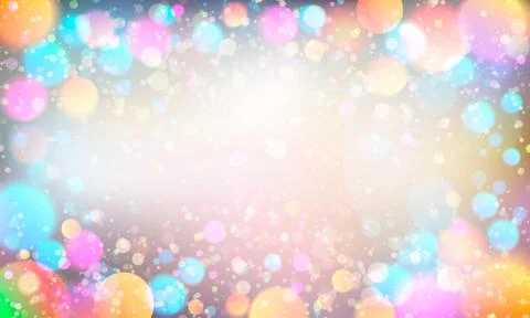 Colorful glittering light blots. Different colored glittering light stains on Stock Illustration