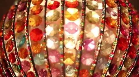 Colorful Globe Lamp close up Stock Footage 40654486