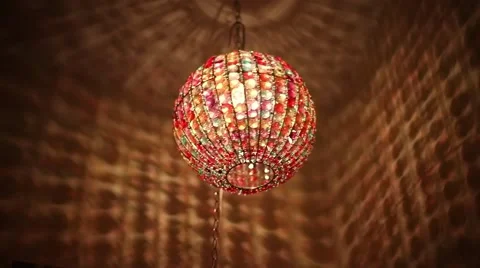Colorful Globe Lamp Stock Footage 40653848