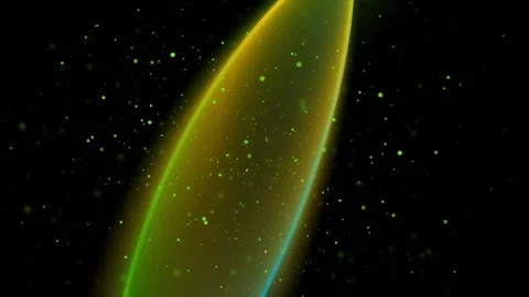 Colorful glossy blurred elegant waves and shiny dots abstract motion background Stock Footage 344800124
