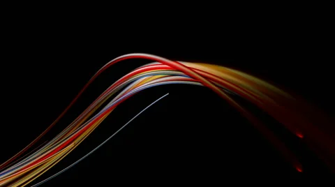 Colorful glossy cables Stock-Footage 55365592