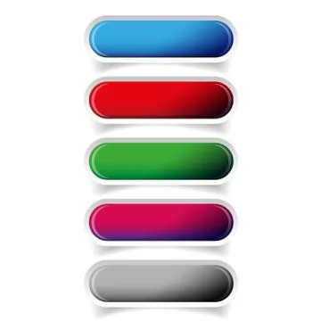 Colorful glossy web bar button vector Stockillustratie