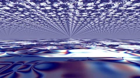 Colorful glow hypnotic repeat pattern animation Stock Footage 239565919