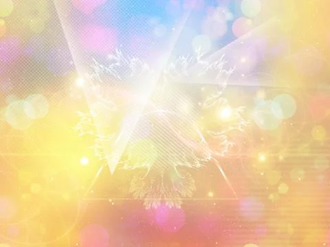 Colorful Glowing Background Stock Illustration