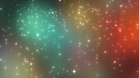 Colorful glowing bokeh particles gradient abstract background Stock Footage 296308710