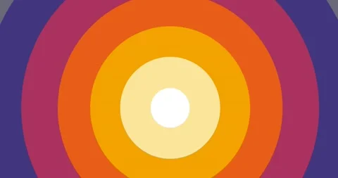 Colorful glowing circle looping animation video Stockbeeldmateriaal 172400399
