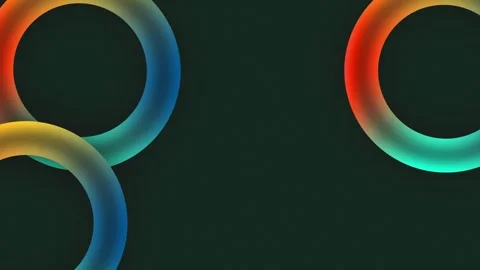 Colorful glowing circle rolling background, animation, motion. Stock-Footage 247690763