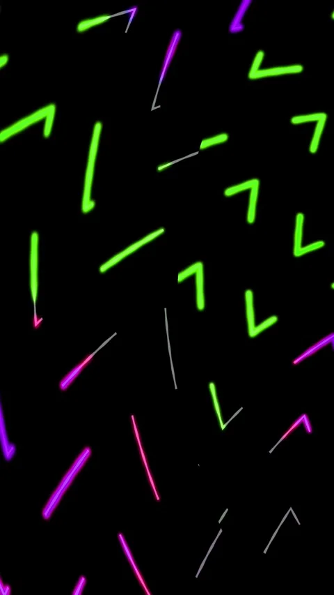 Colorful glowing dash waves. Abstract wavy lines with neon glow for modern .. Stock Footage 308743691