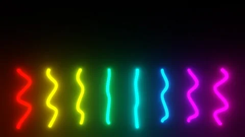 Colorful Glowing Dots on Dark Background Stock Footage 310386308