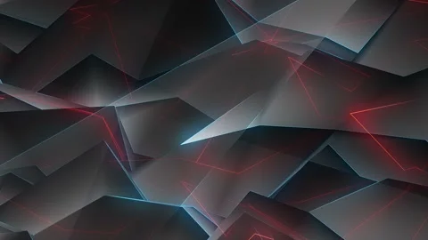 Colorful Glowing Edges Background Loop Video stock 197804454