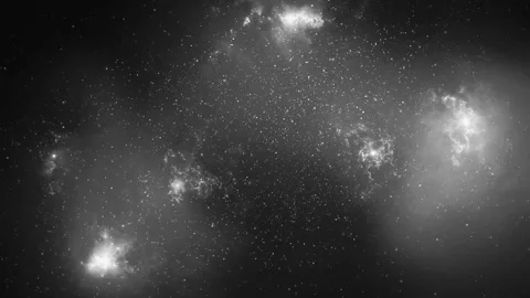 Colorful Glowing Galaxy Particles Loop Video stock 221786662