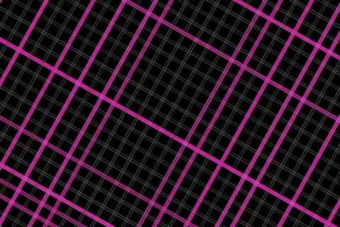Colorful glowing grid pattern on black background Stock Illustration