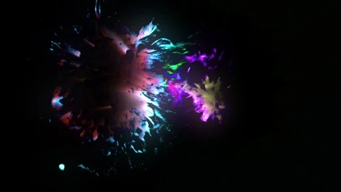 Colorful Glowing Ink Background Stock Footage 118522186