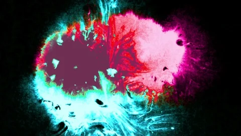 Colorful Glowing Ink Background Vidéo 118523749