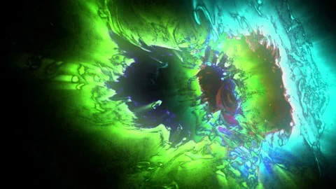 Colorful Glowing Ink Background Vídeo Stock 118524078