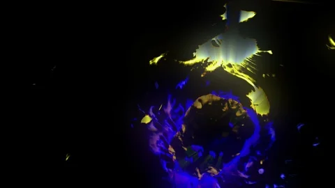 Colorful Glowing Ink Background Vídeo Stock 118525012