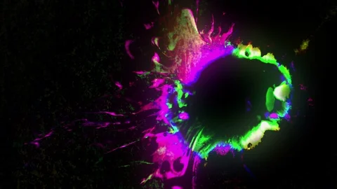 Colorful Glowing Ink Background 動画素材 118525183