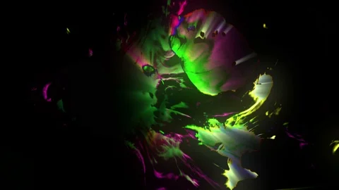 Colorful Glowing Ink Background Stock-Footage 118525322