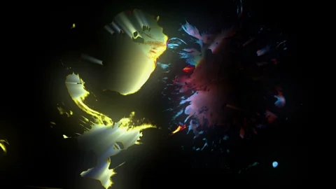 Colorful Glowing Ink Background Stock Footage 118525900