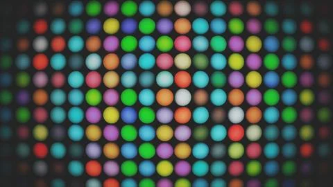 Colorful glowing led dots grid background Stock Illustration