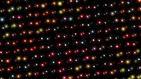 Colorful Glowing Lights Wall Loop Stock Footage 265543634