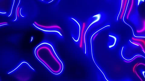Colorful glowing liquid background. abstract neon light lines animation mes.. Stock Footage 293486118