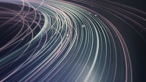 Colorful Glowing Particles Animation Loop 1 Stock Footage 221786704